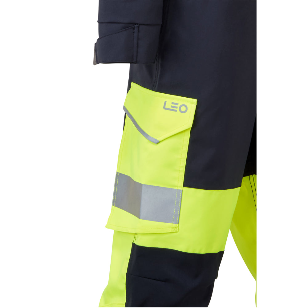 Leo HONEYCHURCH Women's Hi-Vis Yellow/Navy 2-Part Coverall CVL03-Y/NV-LEO