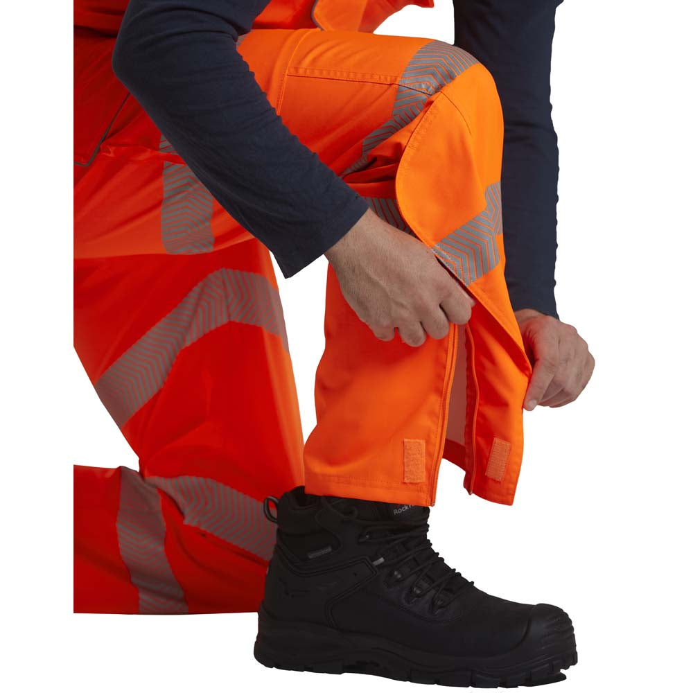 Leo NORTHAM Hi-Vis Orange Waterproof Bib & Brace Class 2 BB01-O-LEO