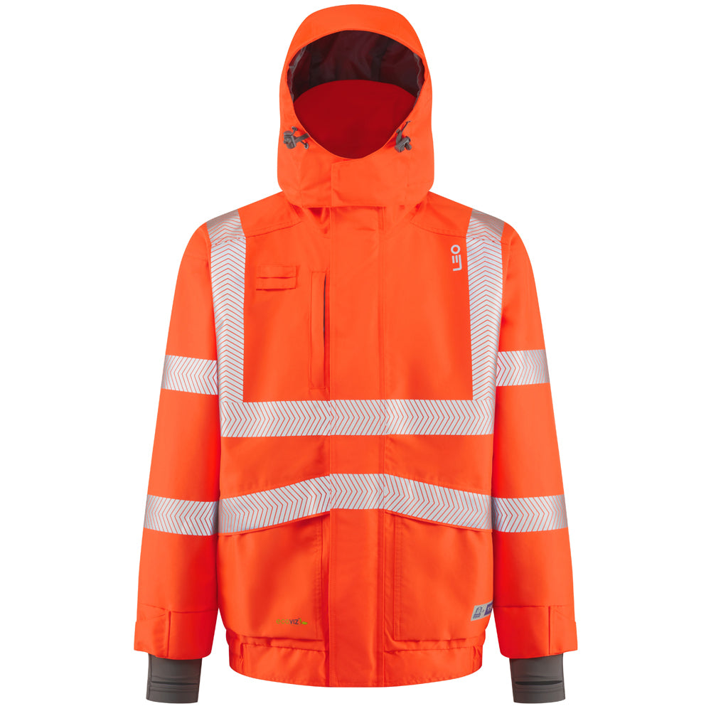 Leo DARTMOOR Hi-Vis Orange Waterproof Jacket J05-O-LEO