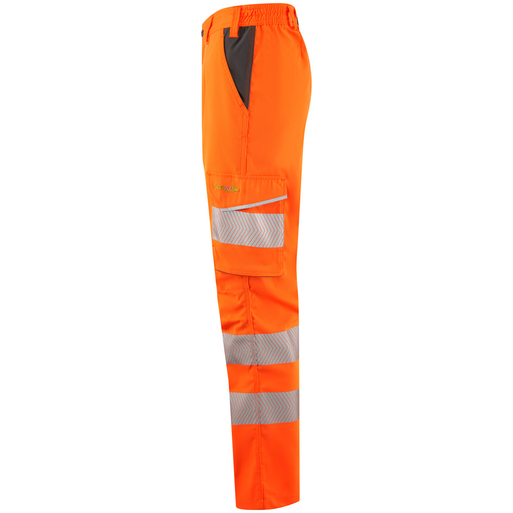 Leo WINSWELL Women's Hi-Vis Orange Stretch Work Trousers CL05-O-LEO