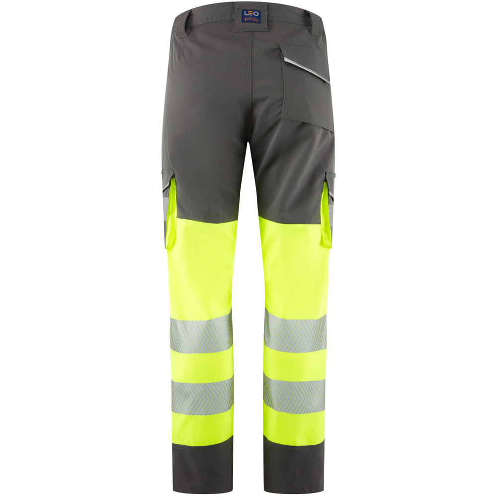 Leo WINSWELL Women's Hi-Vis Yellow/Grey Stretch Trousers CL05-Y/GY-LEO