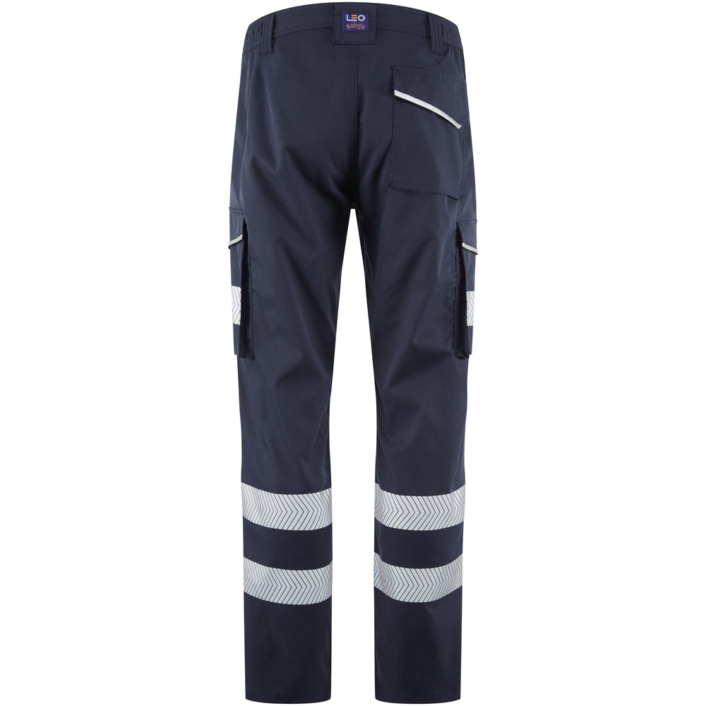 Leo WINSFORD Navy Stretch Work Trousers with Knee Pad Pockets CT05-NV-LEO