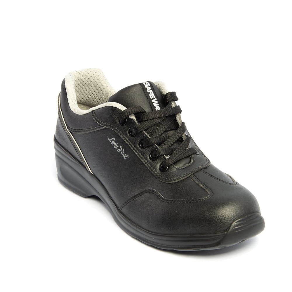 Himalayan 2502 Ladies Black Lace Safety Shoes – S2 PU Sole