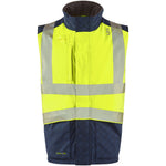 Leo HALSINGER Hi-Vis Yellow/Navy Bodywarmer BW02-Y/NP-LEO