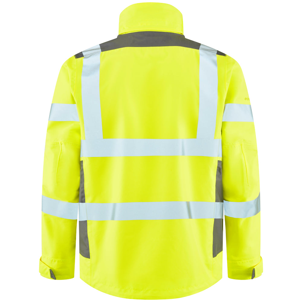 Leo EXMOOR Hi-Vis Yellow Waterproof Jacket J04-Y-LEO