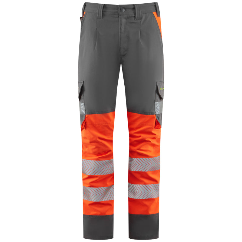 Leo WINSWELL Women's Hi-Vis Orange/Grey Stretch Trousers CL05-O/GY-LEO