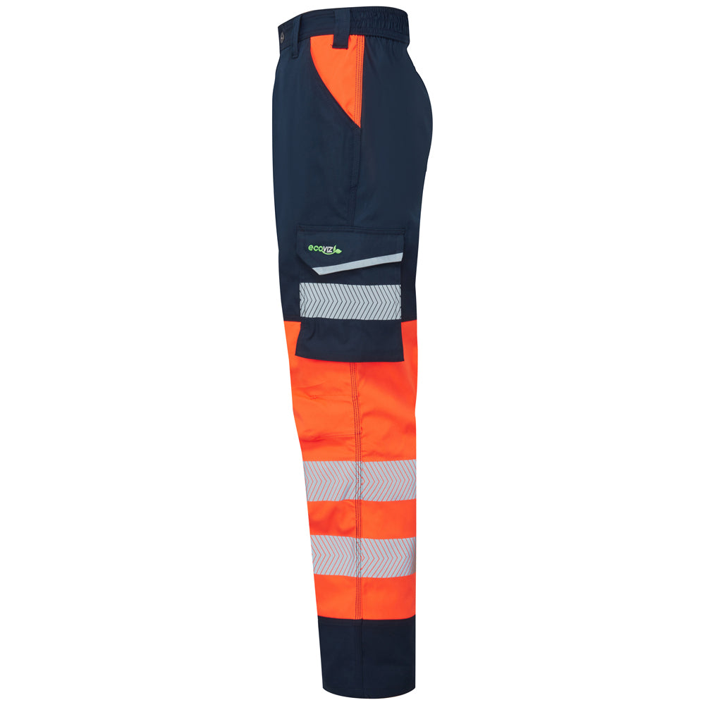 Leo WINSWELL Women's Hi-Vis Orange/Navy Stretch Trousers CL05-O/NV-LEO