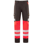 Leo WINSFORD Hi-Vis Red Grey Stretch Work Trousers Class 1 CT05-R/GY-LEO