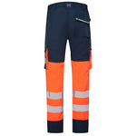 Leo WINSFORD Hi-Vis Orange Navy Stretch Work Trousers Class 1 CT05-O/NV-LEO