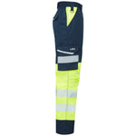 Leo WINSWELL Women's Hi-Vis Yellow/Navy Stretch Work Trousers CL05-Y/NV-LEO