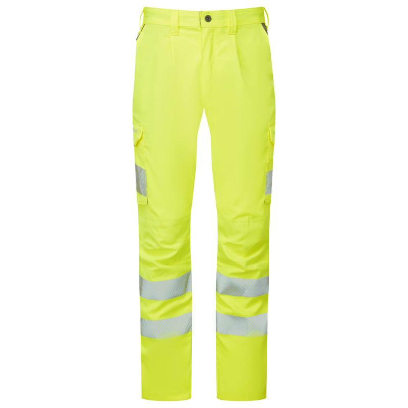 Leo WINSFORD Hi-Vis Yellow Stretch Work Trousers Class 1 CT05-Y-LEO