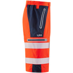 Leo KINGSLEY Hi-Vis Orange/Navy Stretch Work Shorts SH06-O/NV-LEO