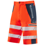 Leo KINGSLEY Hi-Vis Orange/Navy Stretch Work Shorts SH06-O/NV-LEO