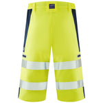 Leo KINGSLEY Hi-Vis Yellow/Navy Stretch Work Shorts SH06-Y/NV-LEO