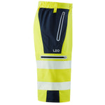 Leo KINGSLEY Hi-Vis Yellow/Navy Stretch Work Shorts SH06-Y/NV-LEO
