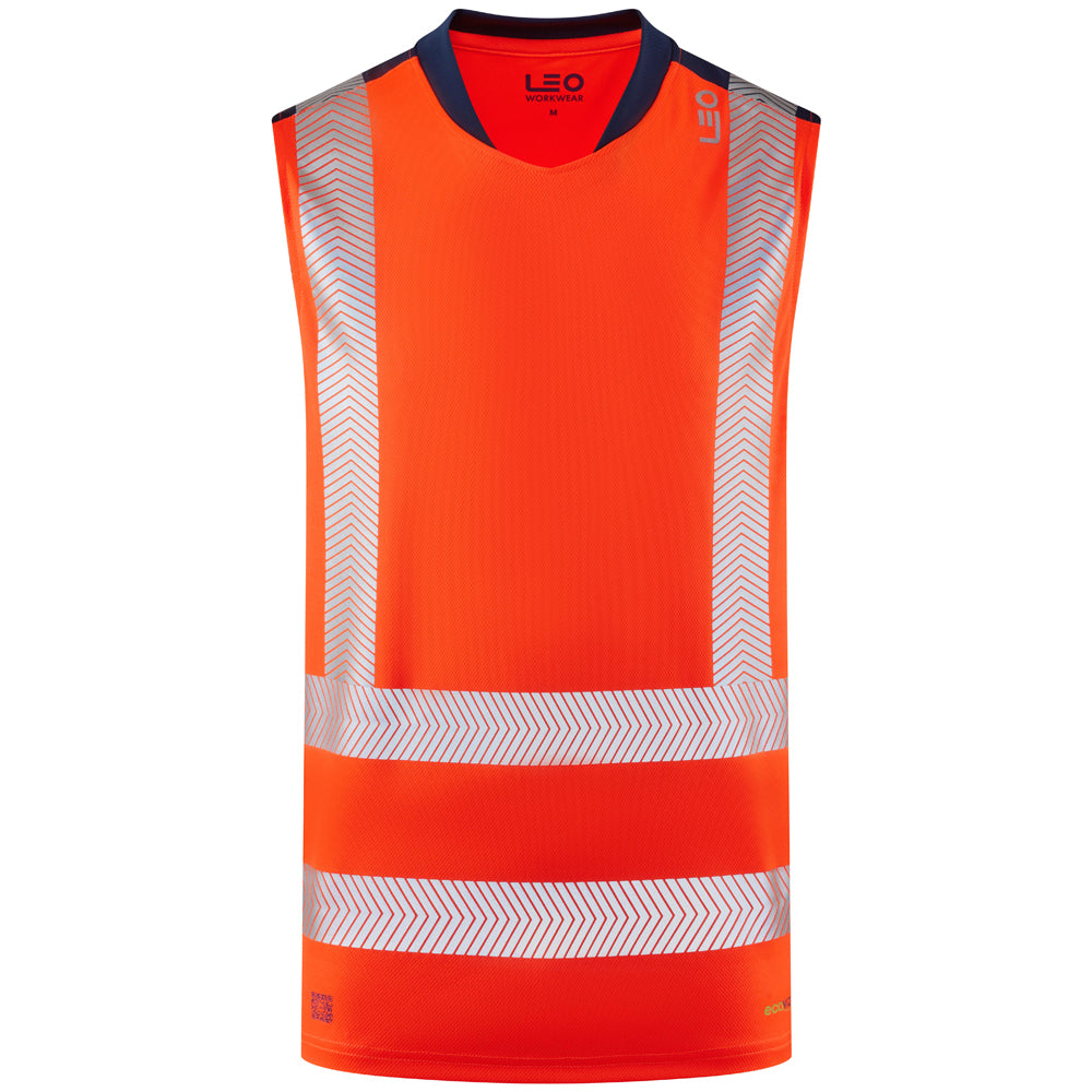 Leo BRADWELL Hi-Vis Orange T-Shirt V03-O-LEO