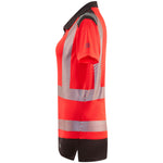 Leo ELMSCOTT Women's Hi-Vis Red/Grey Polo Shirt PL14-R/GY-LEO
