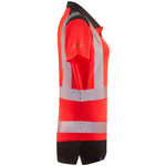 Leo ELMSCOTT Women's Hi-Vis Red/Grey Polo Shirt PL14-R/GY-LEO
