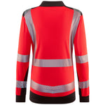 Leo HAZELWOOD Women's Hi-Vis Red/Grey Polo Shirt PL15-R/GY-LEO