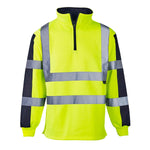 SuperTouch Hi-Viz 2-Tone Rugby Top Shirt Class 2