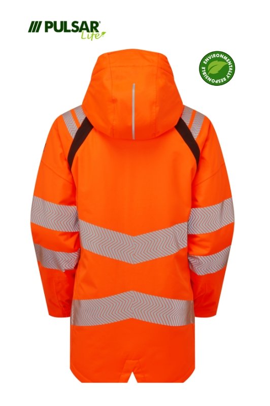 PULSAR LIFE Women's Hi-Vis Orange Insulated Parka LFE969-ORG