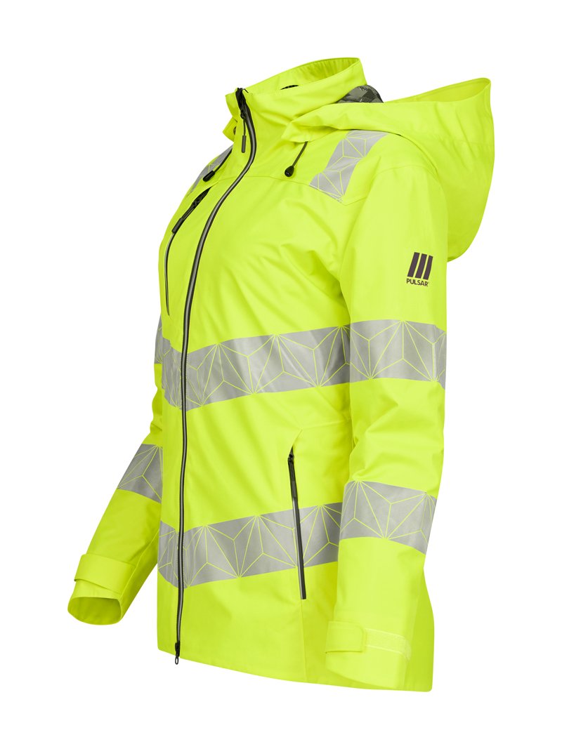 Women's Hi-Vis Yellow Waterproof Shell Jacket RCT850-YEL