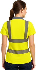 Women’s Premium High Visibility Polo Shirt – UPF 40+, EN ISO 20471