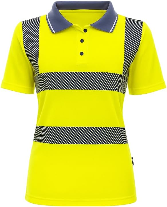 Women’s Premium High Visibility Polo Shirt – UPF 40+, EN ISO 20471