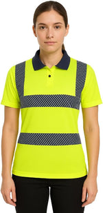 Women’s Premium High Visibility Polo Shirt – UPF 40+, EN ISO 20471