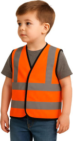 Step Ahead Kids Hi Vis Safety Vest EN1150 Certified – Yellow or Orange