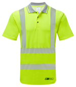 PULSAR Short Sleeve Hi-Vis Yellow Polo Shirt LFE923-YEL