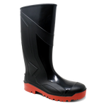 V12 VW256 Titan Black/Red Safety Wellington Boot - S5 SRC