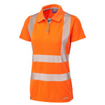 Leo PIPPACOTT Women's Hi-Vis Orange Polo Shirt PL03-O-LEO