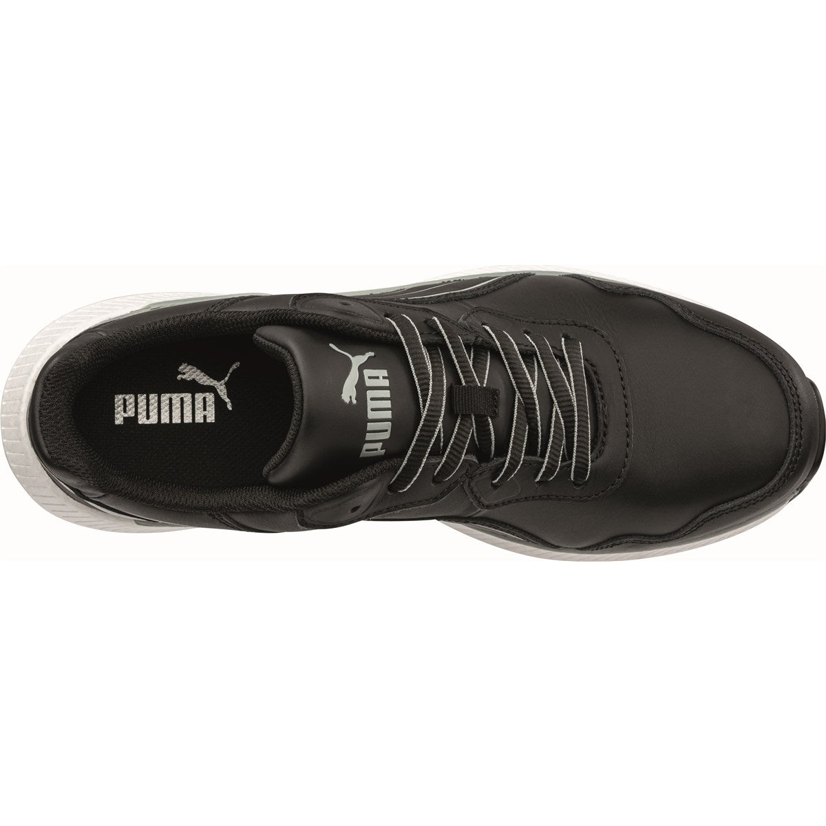 PUMA ZOOM Black S3S Safety Shoes - ESD Leather Work Trainers