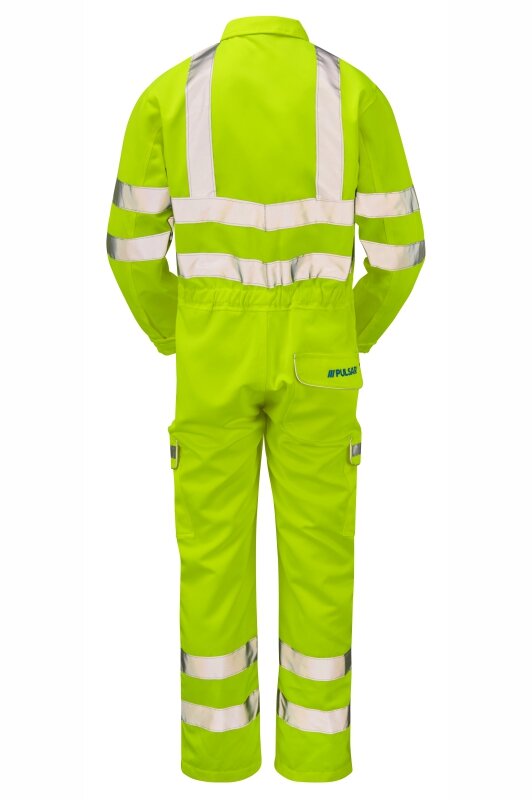Hi-Vis Combat Coverall Yellow P349-YEL | Durable Workwear