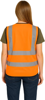 Step Ahead Executive Hi-Vis Vest – EN20471 Certified High Visibility Workwear with Utility Pockets