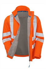 Hi-Vis Orange Interactive Softshell Jacket Windproof PR535-ORG