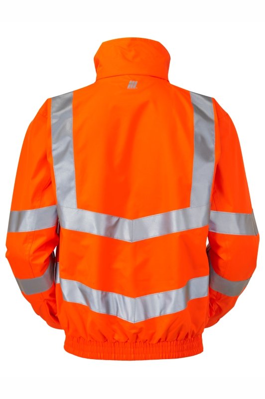 Hi-Vis Orange Mesh Lined Bomber Jacket Waterproof PR515-ORG