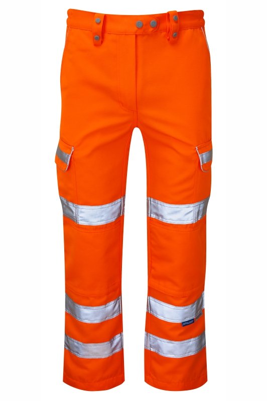 Women's Hi-Vis Orange Combat Trousers Durable Workwear PR336LDS-ORG