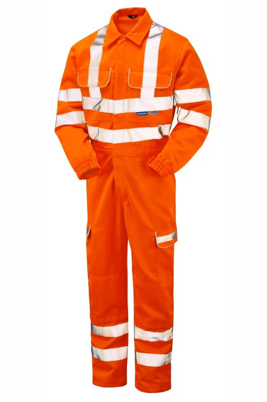 Hi-Vis Orange Combat Coverall Durable Workwear PR339-ORG