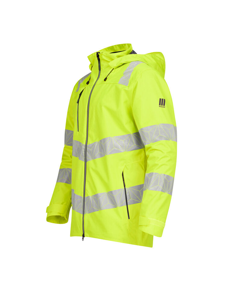 Hi-Vis Yellow Waterproof Shell Jacket Recycled RCT800-YEL