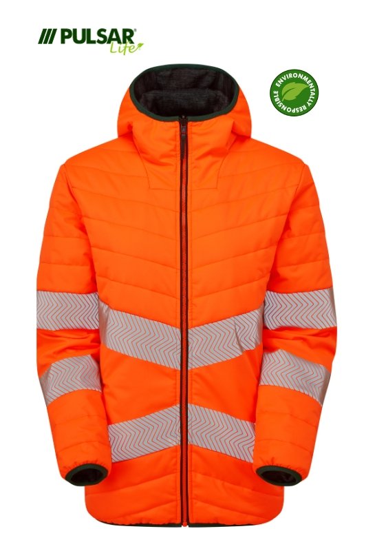 PULSAR LIFE Women's Hi-Vis Orange Reversible Puffer Jacket LFE963-ORG