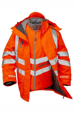 PULSAR Hi-Vis 7-in-1 Storm Coat - Waterproof Safety Jacket