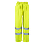 Ladies Dua Hi-Viz yellow Over Trousers Class 1 - High Visibility