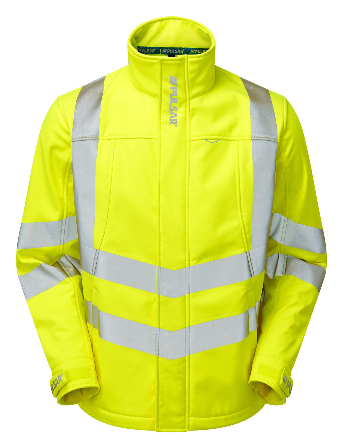 Hi-Vis Yellow Interactive Softshell Jacket Windproof P534-YEL