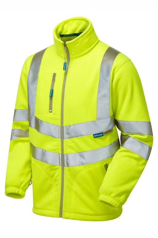 PULSAR Protect Hi-Vis Interactive Fleece Jacket Yellow P507-R