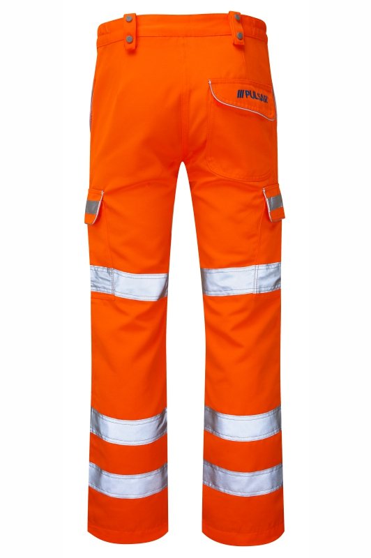 Women's Hi-Vis Orange Combat Trousers Durable Workwear PR336LDS-ORG
