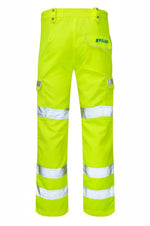 Women's Hi-Vis Yellow Combat Trousers Durable Workwear P346LDS-YEL