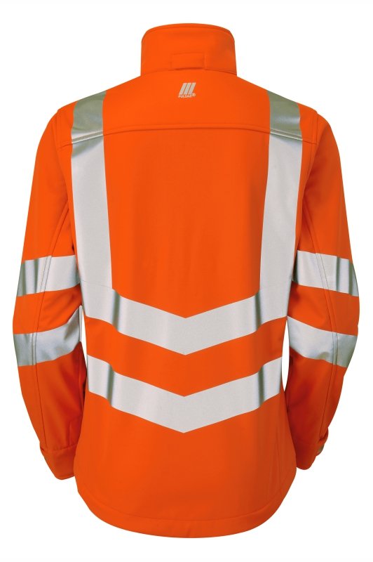 Women's Hi-Vis Orange Softshell Jacket Windproof PR707-ORG