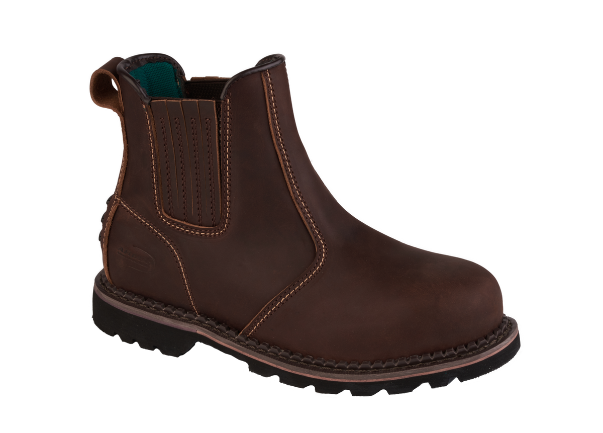 A22-RANGER S3 Chelsea Safety Boots – Brown Work Footwear